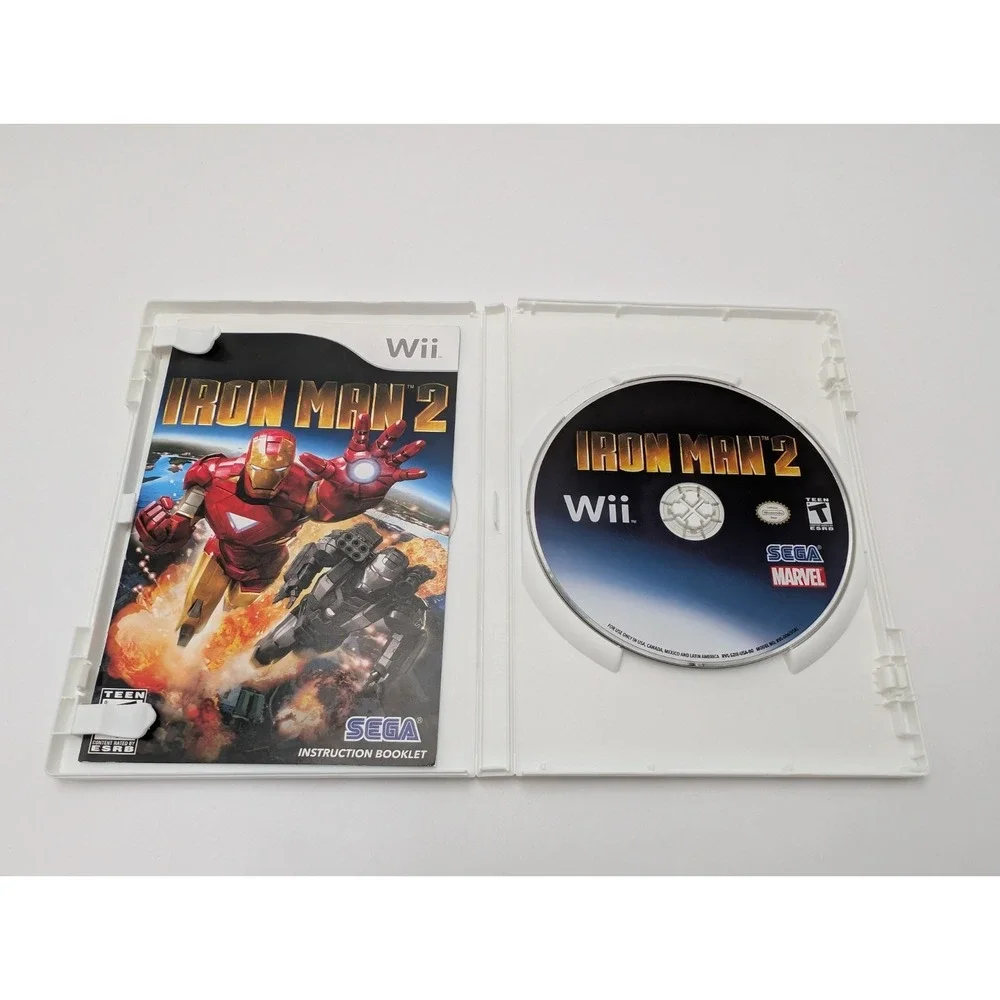 Iron Man 2 Nintendo Wii Complete CIB Tested Clean Copy